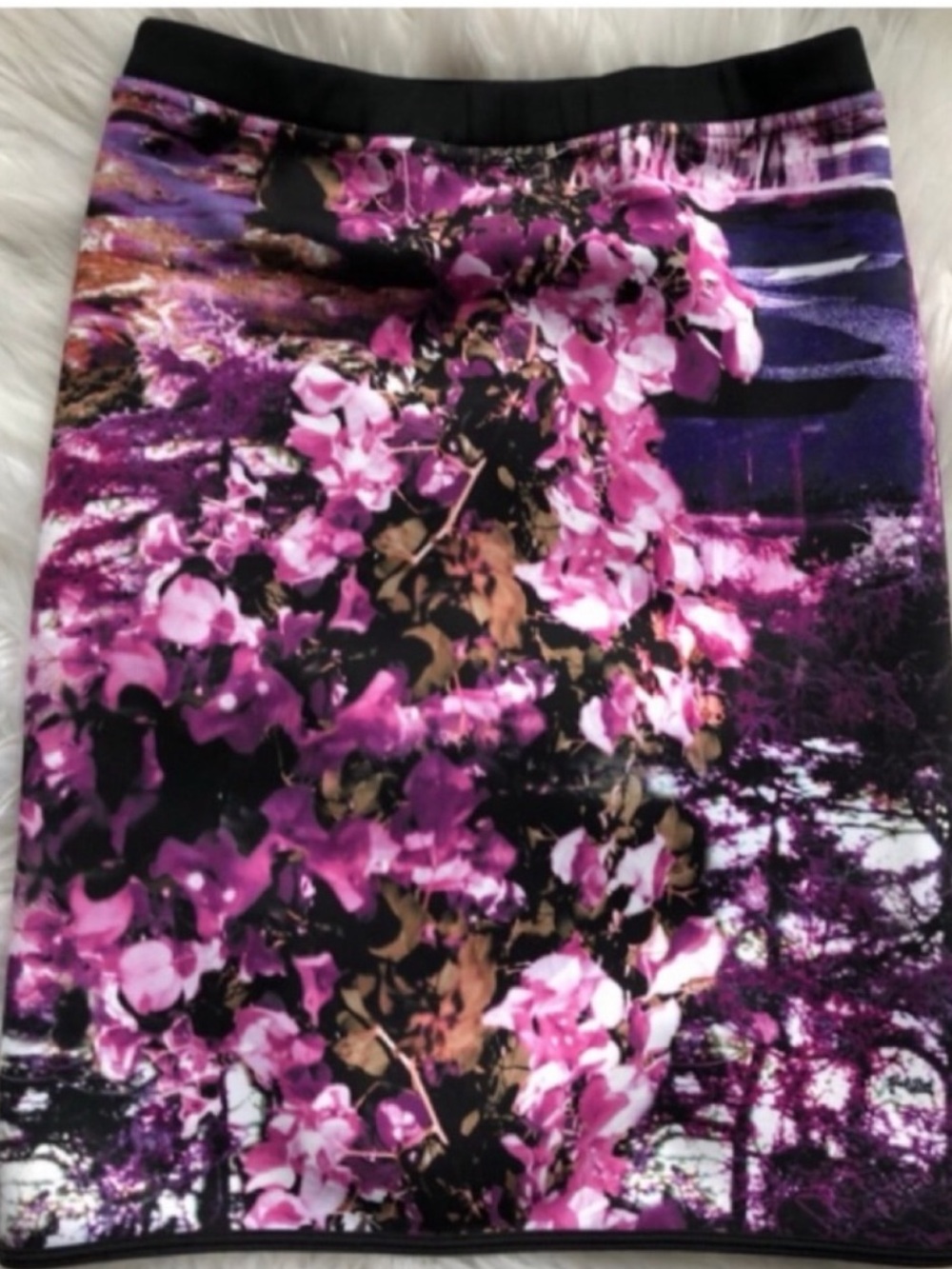 Hale Bob Floral Stretch Pencil Skirt
